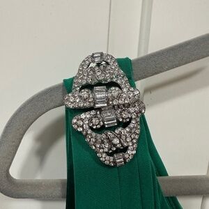 Ralph Lauren Evening Formal Dress Emerald Green - One Shoulder